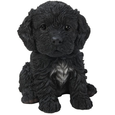 Vivid Arts Black Cockapoo Puppy Petpal