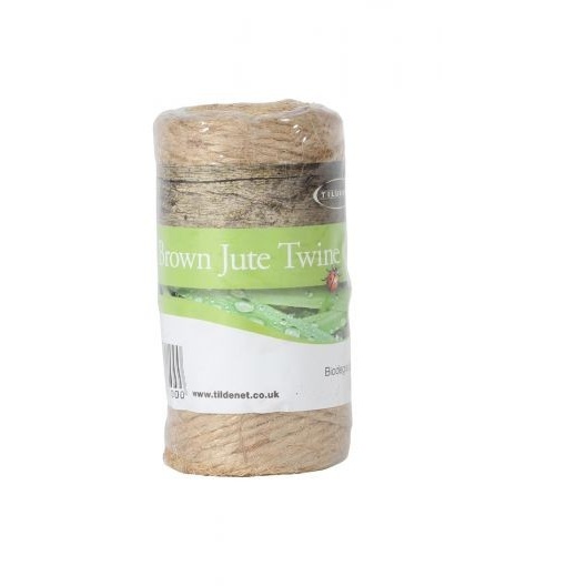 Tildenet Biodegradable Jute Twine - Brown, 55m