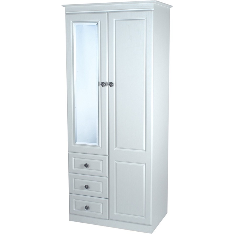 Nocton 182cm 2 Door 1 Mirror Combination Wardrobe