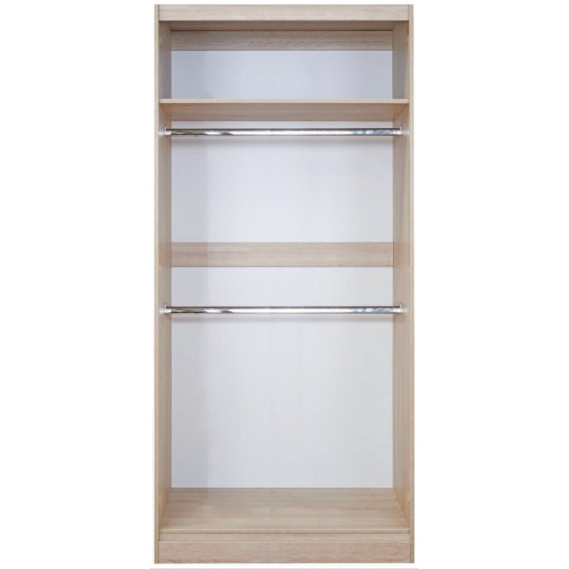 Nocton 197cm Tall 100cm Wide Sliding Door Wardrobe Downtown