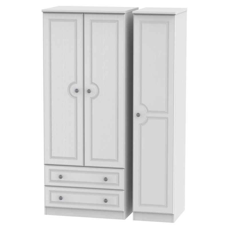 Nocton 197cm Tall 111cm Wide Triple Combination Wardrobe