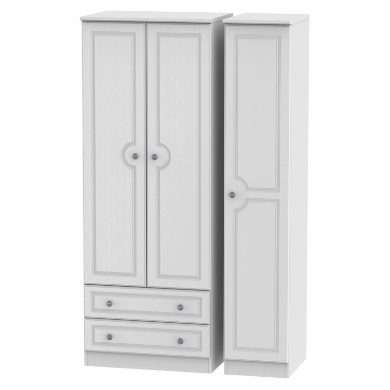 Nocton 197cm Tall 111cm Wide Triple Combination Wardrobe