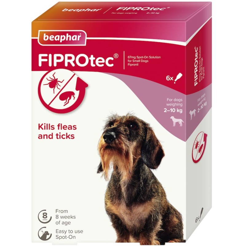 Beaphar Beaphar FIPROtec Spot On Small Dog 6 Pipettes
