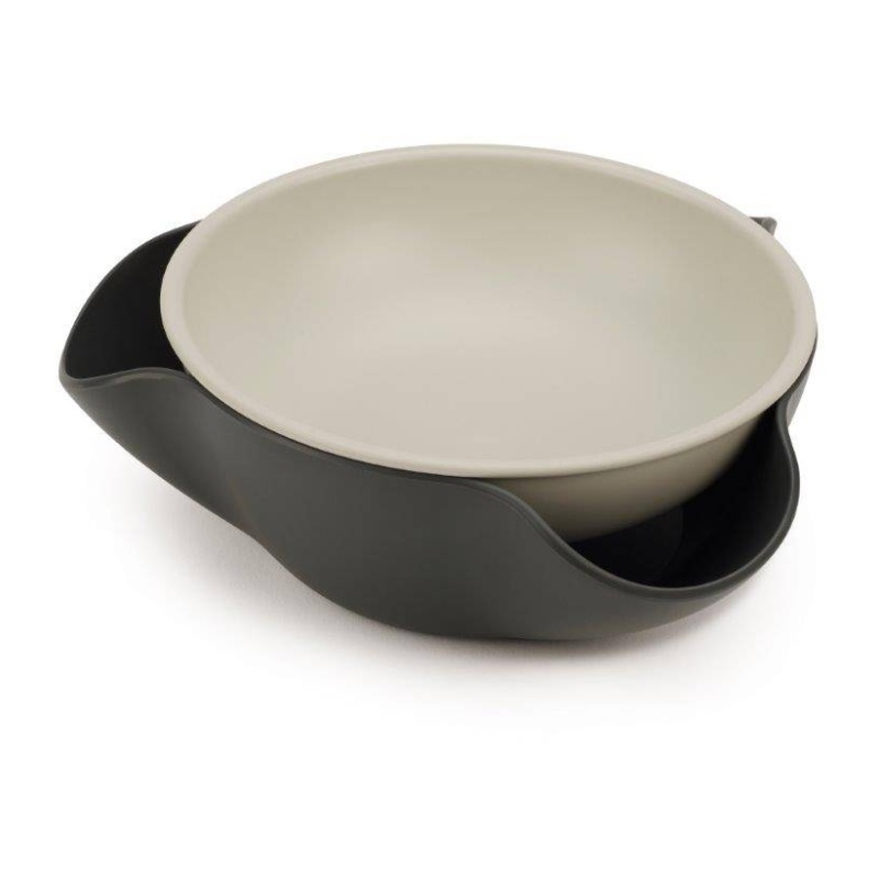 Joseph Joseph Double-Dish Serving Bowl - Grey