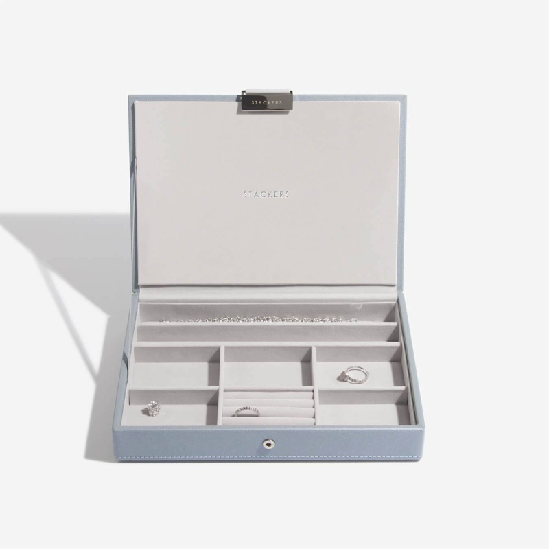 Stackers Blue/Grey Classic Lidded - Dusky And