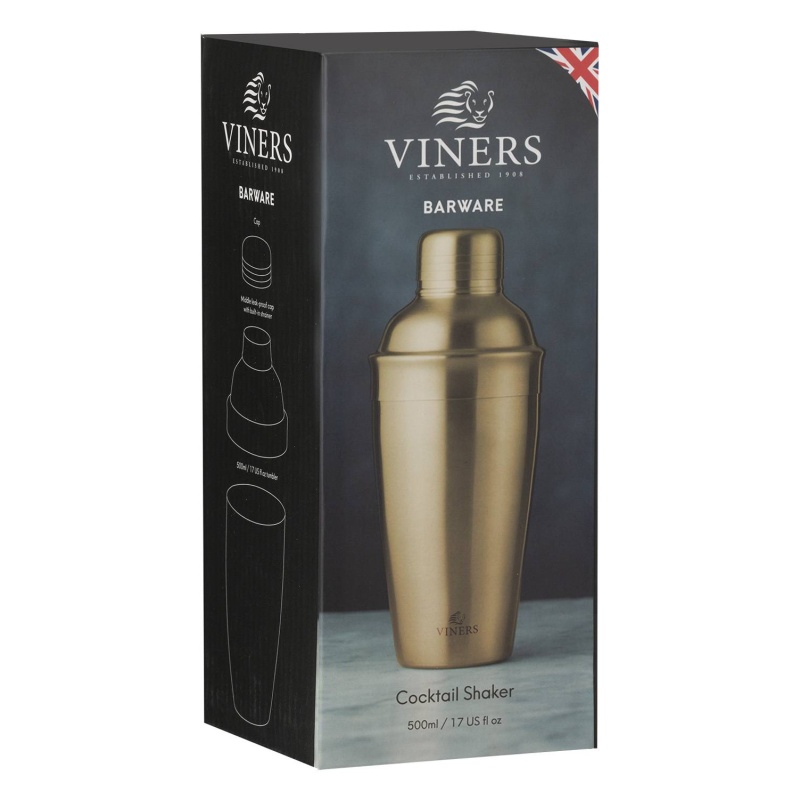 Viners Cocktail Shaker 500Ml Gold