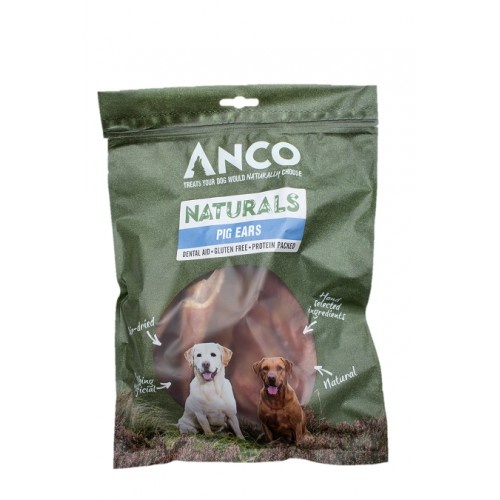 Anco Naturals Pigs Ears 5 Pack