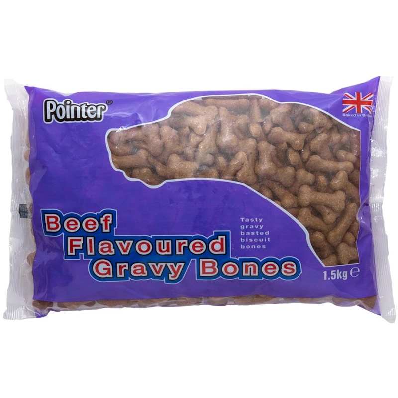 Pointer Gravy Beef Flavoured Bones 1.5Kg