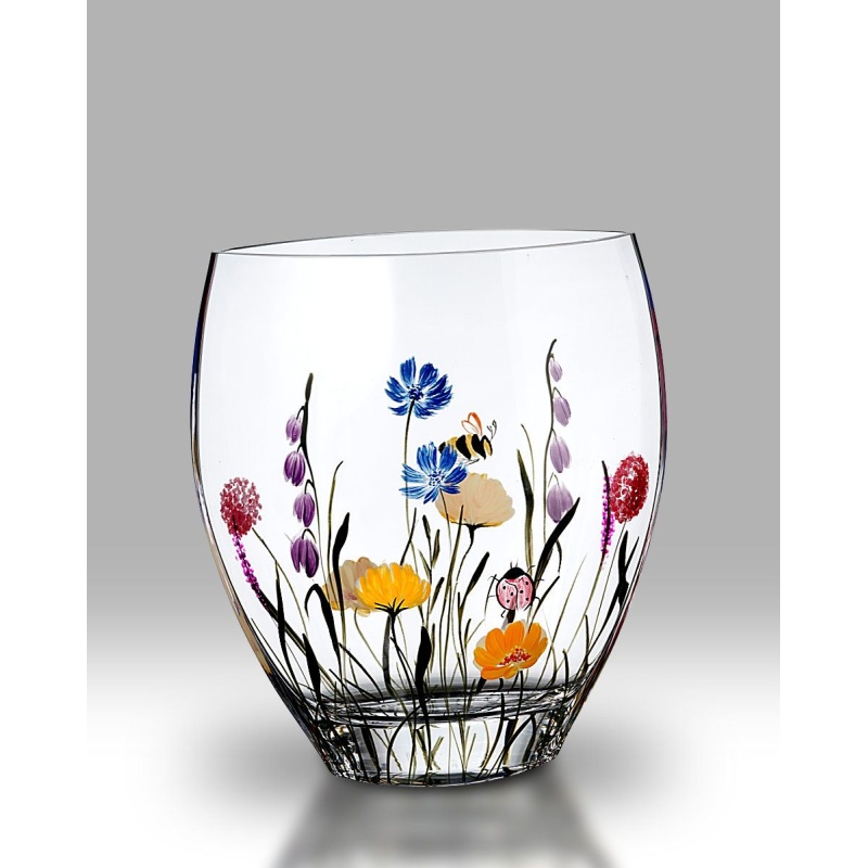 Nobile Bees & Ladybird Curve Vase 21cm