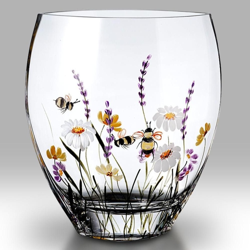 Nobile Bees & Blooms Curve Vase 21cm