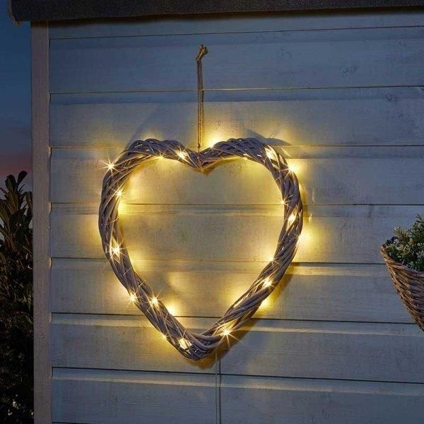 Smart Solar Solar In-Lit Firefly Heart 40cm