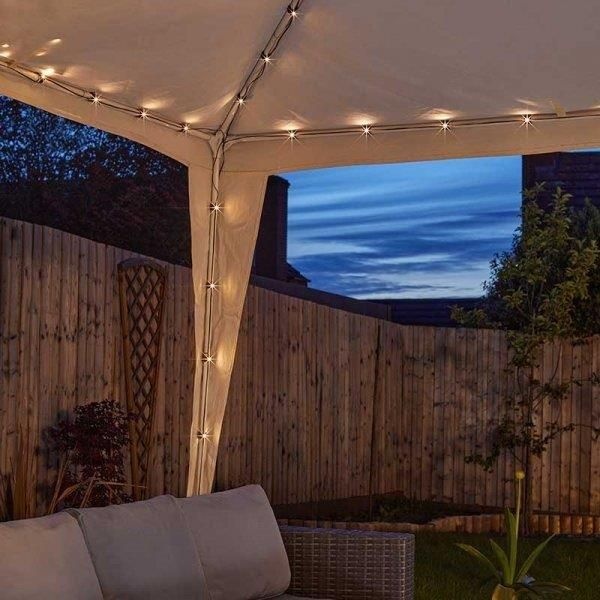 Smart Solar Gazebo String Lights - 140 LED