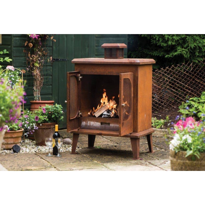 Woodlodge Bude Premium Rust Finish Fireplace