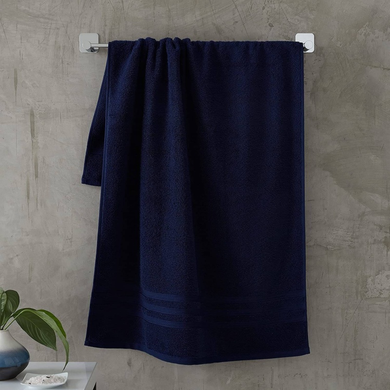 Catherine Lansfield Light Zero Twist Towel - Navy - Face