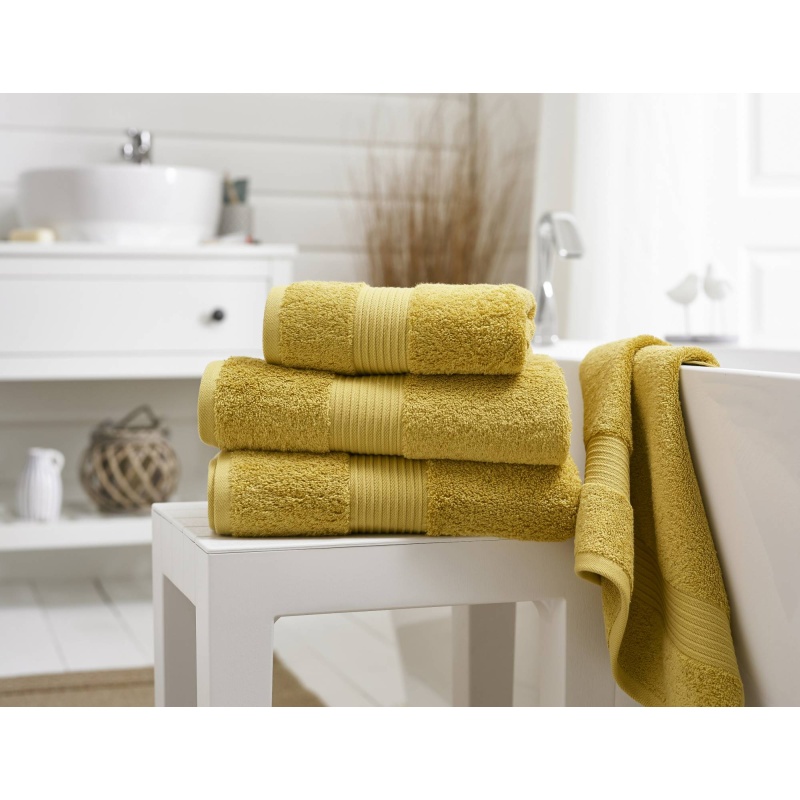 Deyongs Bliss Bathroom Towels Mustard