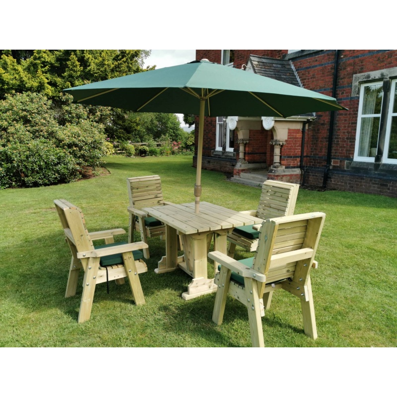 Churnet Valley Ergo 4 Seat Table Set - 4 x Chairs