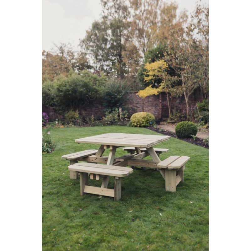 Churnet Valley Churnet Valley Westwood Square 8 Seater Picnic Table