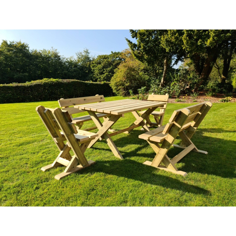 Churnet Valley Ashcombe Table Set 6 Seater