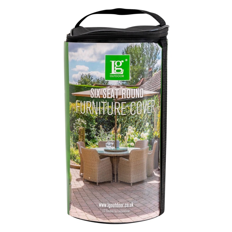 LG Outdoor DXCOV02 Deluxe Cover For 6 Seat Round Dining - Up To 150cm Table