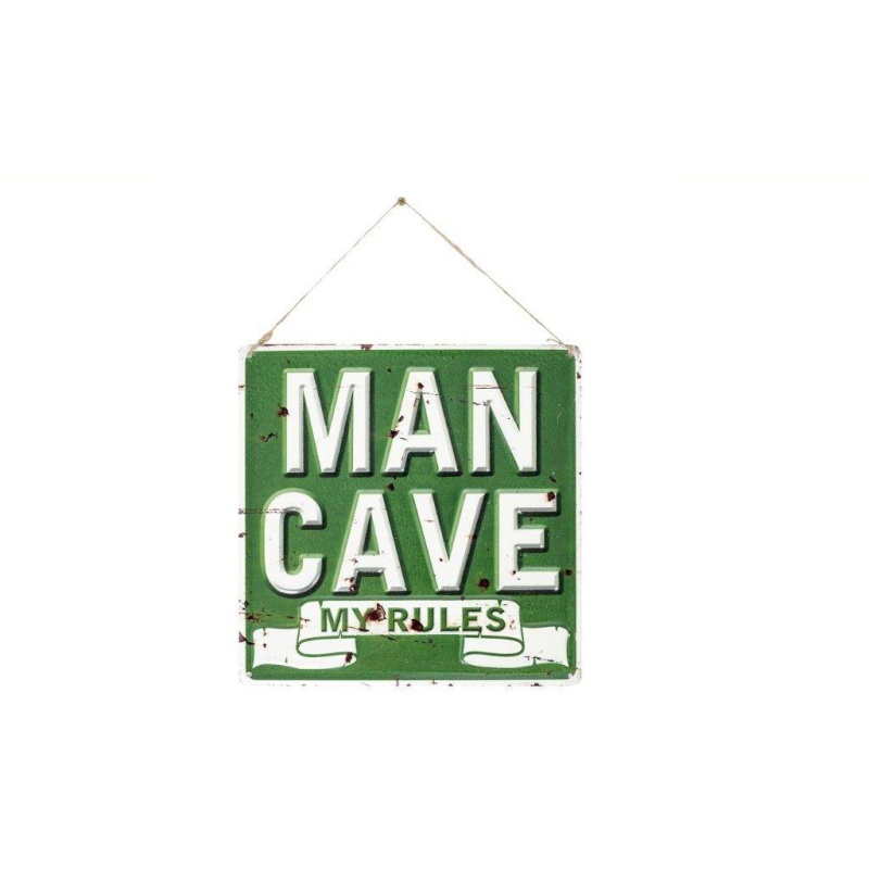 La Hacienda Man Cave My Rules Garden Sign