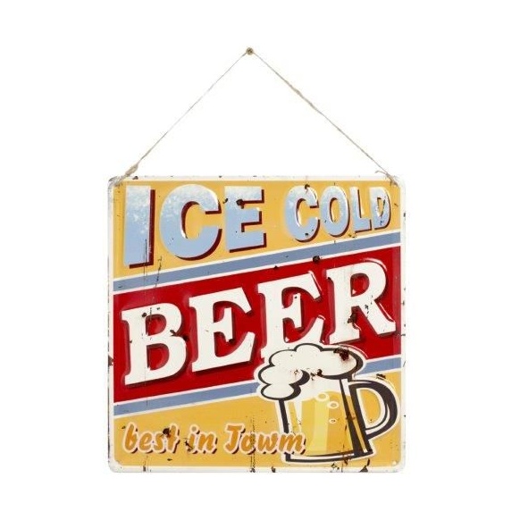 La Hacienda Ice Cold Beer Garden Sign