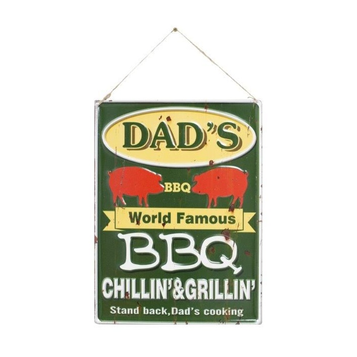 La Hacienda Dad's Bbq Garden Sign