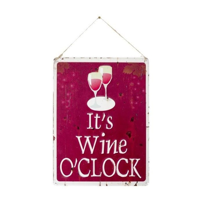 La Hacienda It's Wine O'Clock Garden Sign