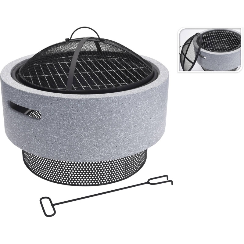 Koopman Turin Fire Bowl MgO With BBQ Rack