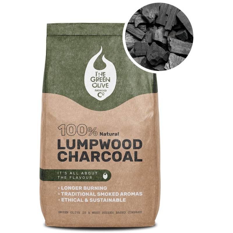 Green Olive BBQ Lumpwood Charcoal 4kg