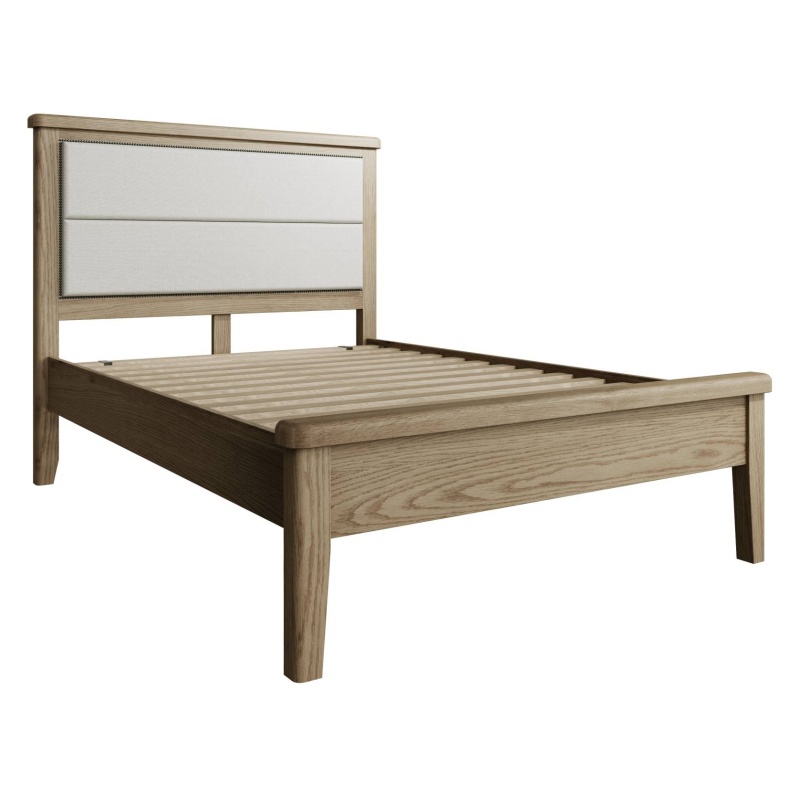 Hexham Bed With Fabric Headboard & Low End Footboard Set