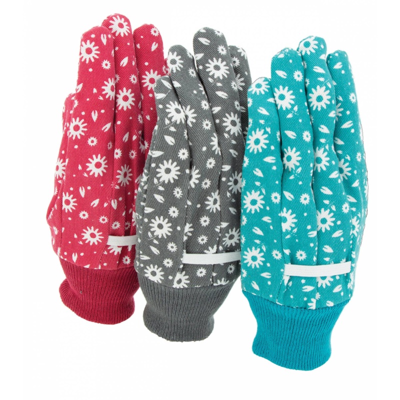 Town & Country Ladies Triple Pack Gloves Cotton