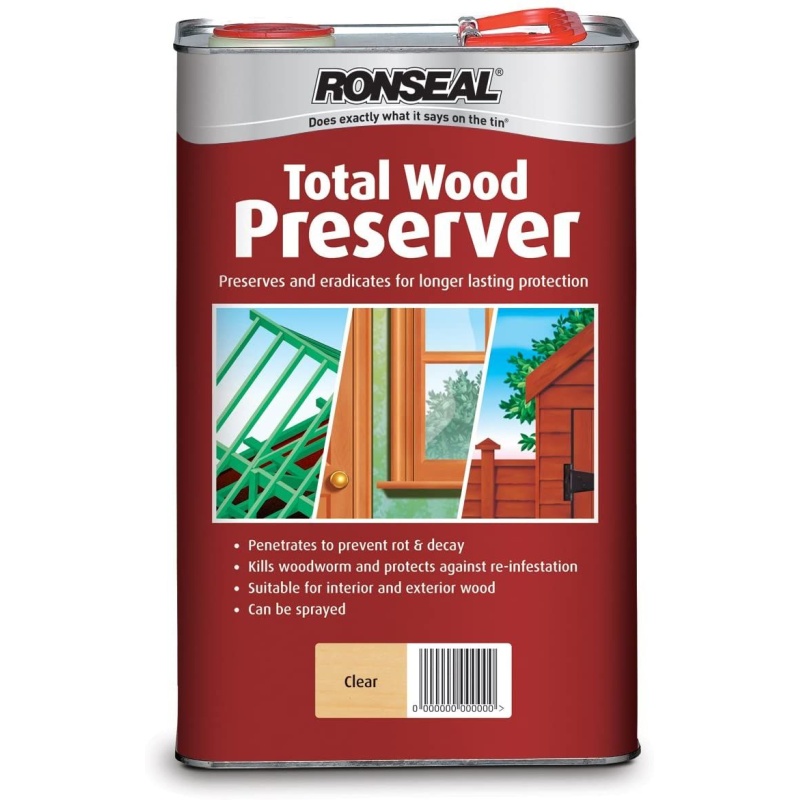 Ronseal Total Wood Preserver Clear 5L