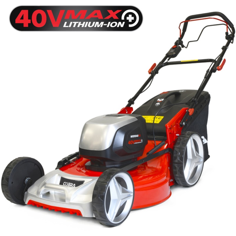 Cobra MX51S40V Self Propelled 3-in-1 51cm Twin 40v Cordless/Battery Rotary Lawnmower