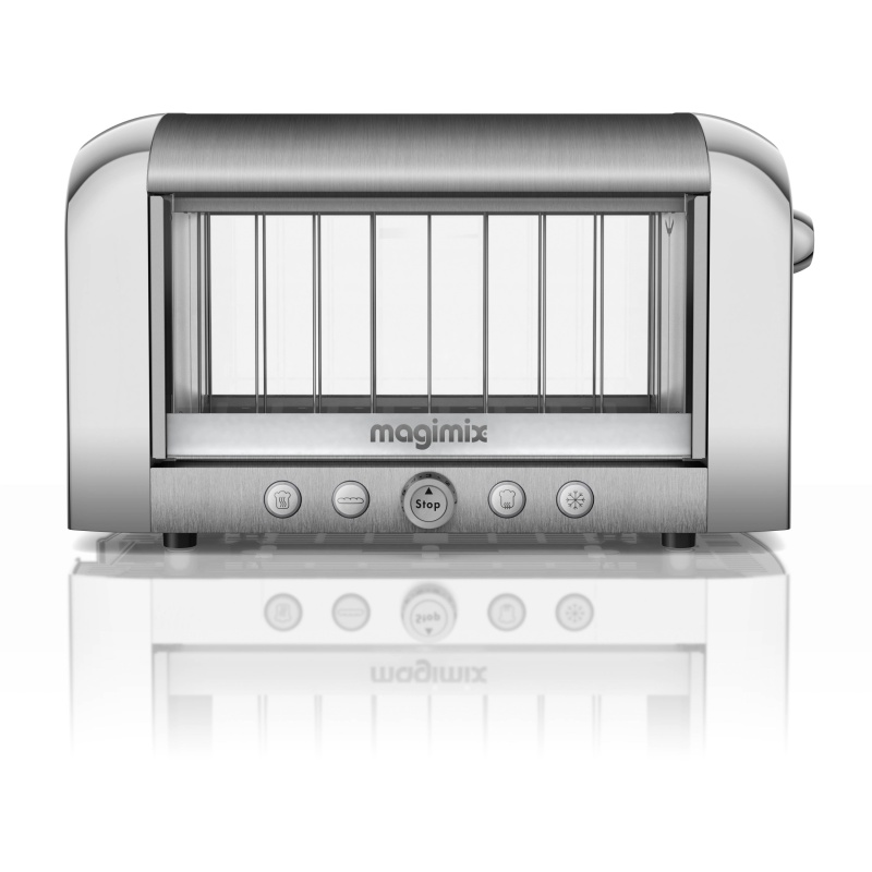 Magimix Vision Long Slice Toaster - Stainless Steel & Glass