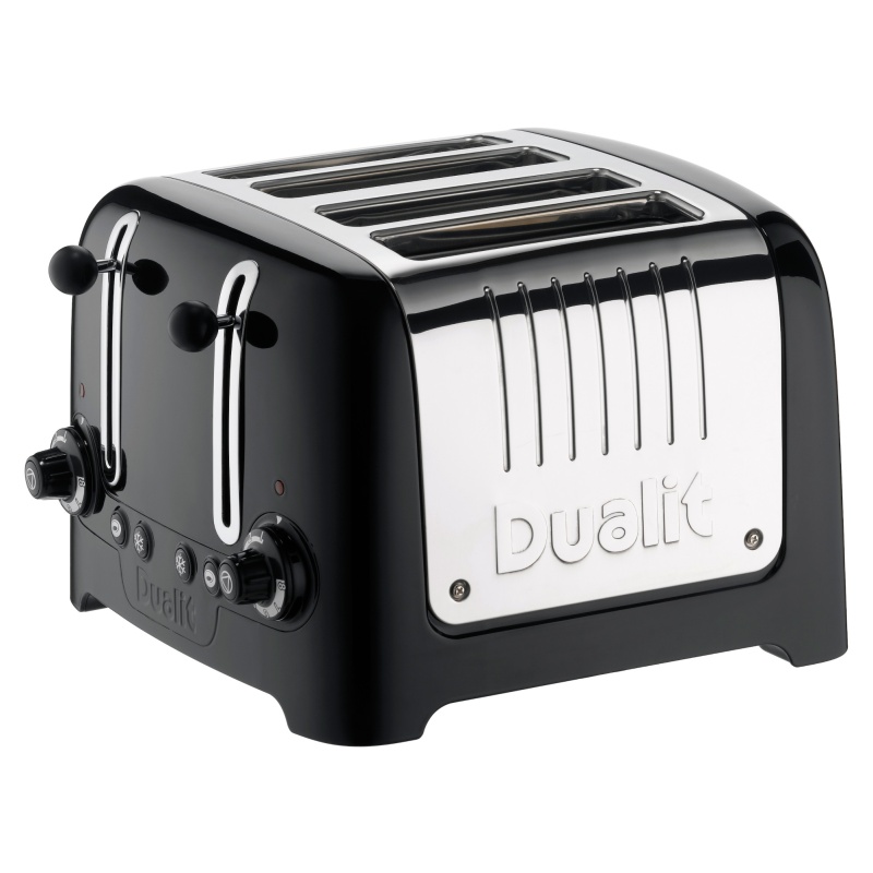 Dualit Black Lite 4 Slice Toaster - Gloss