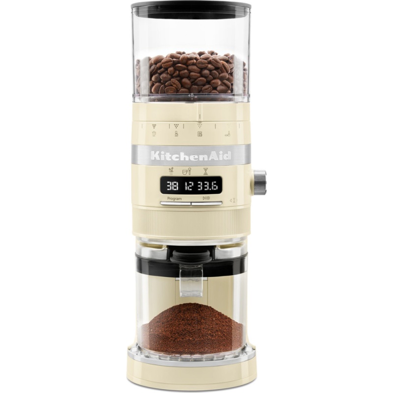 KitchenAid 5KCG8433BAC Artisan 150W Burr Grinder - Almond Cream