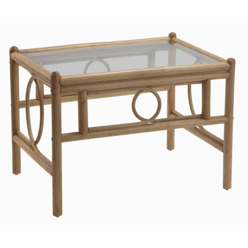 Desser Madrid Light Oak Coffee Table & Glass