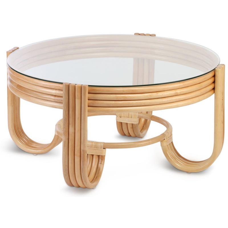 Desser Pretzel Coffee Table & Glass