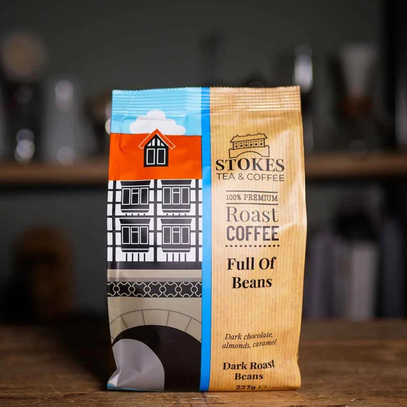 Stokes Dark Full Of Beans Coffee Beans - 227G