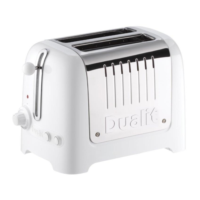Dualit White 26203 Lite 2 Slice Toaster - Gloss