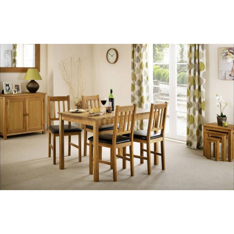 Julian Bowen Coxmoor Oak Dining Chair in set