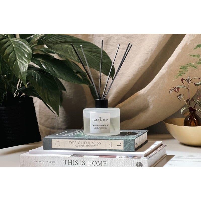Made By Zen Amber Sakura Luxury Reed Diffuser