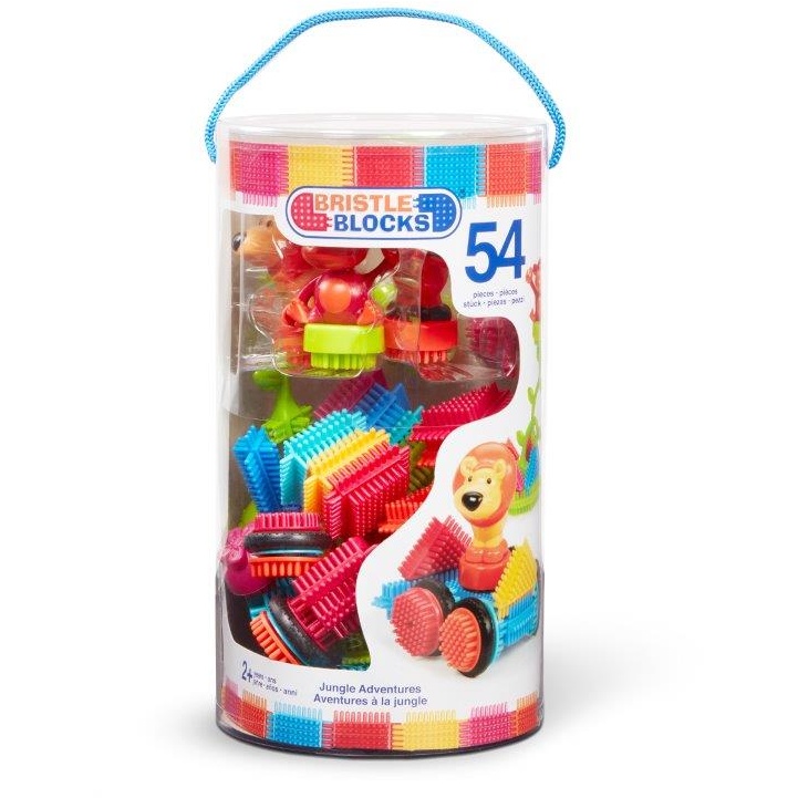 Bristle Blocks Jungle Advanced Tube - 54 pieces.
