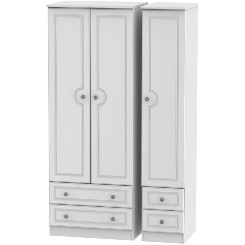 Nocton Tall Triple 2 Drawer + Drawer Wardrobe