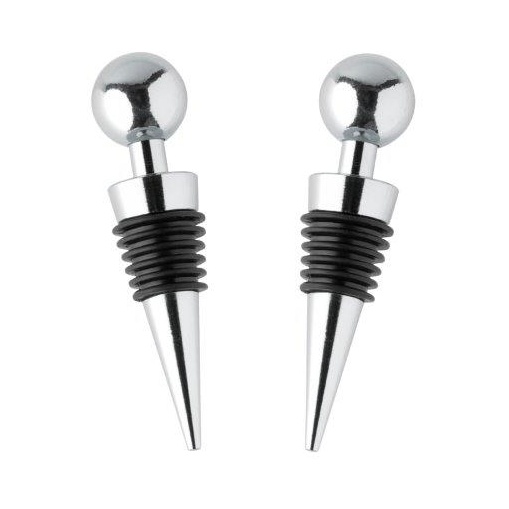 Taylors Eye Witness Taproom Wine Stopper Chrome Ball Set Of 2