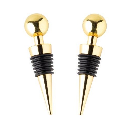 Taylors Eye Witness Gold Taproom Wine Stopper Ball Set Of 2
