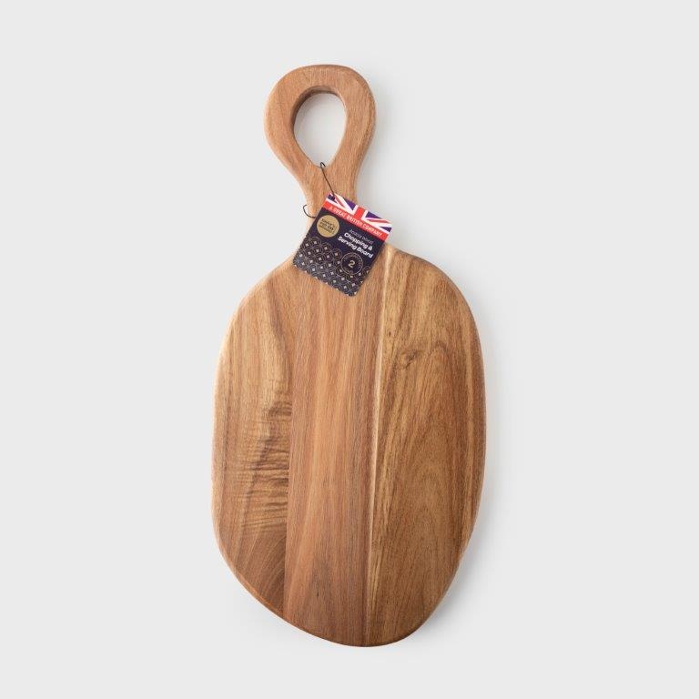 Taylors Eye Witness Chopping Board Pebble Loop Acacia 23.5X50cm