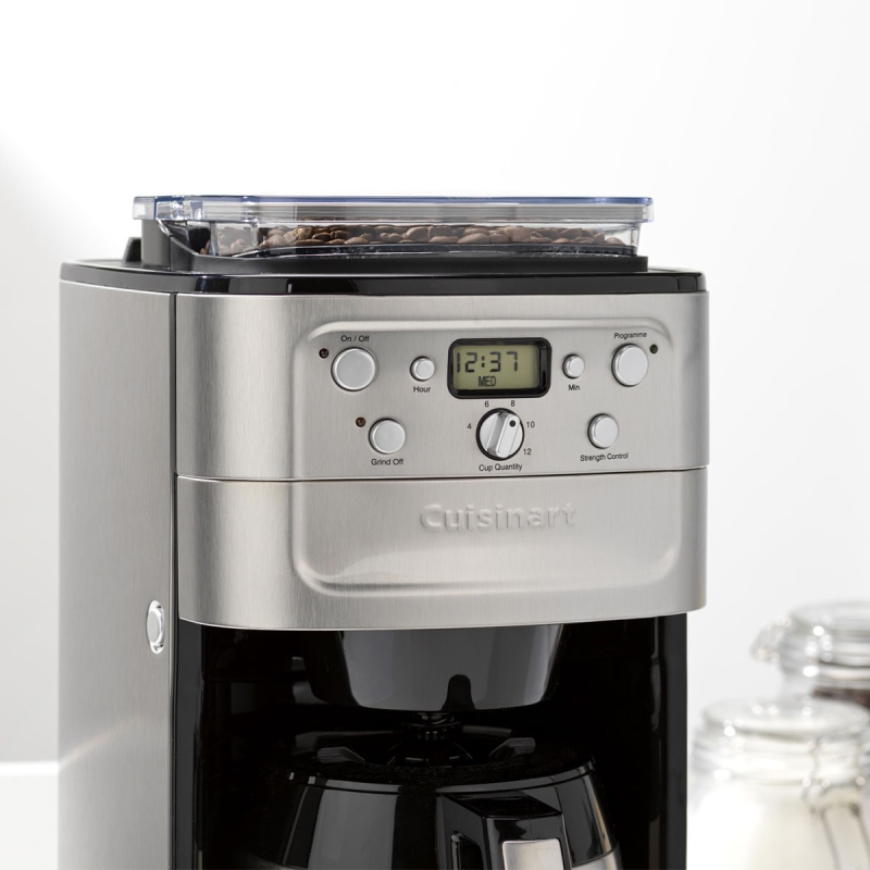 Cuisinart 12 Cup Grind & Brew Coffee Maker DGB900BC Silver and