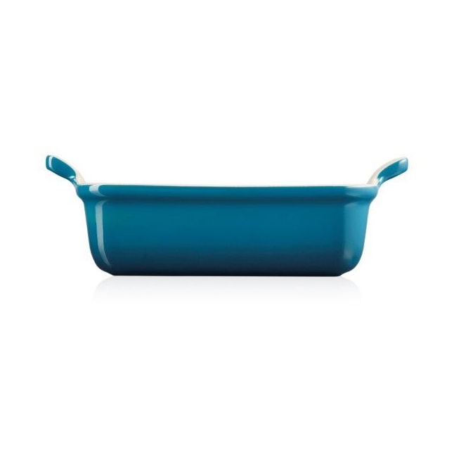 Le Creuset Heritage Deep Rectangular Dish 19cm Deep Teal