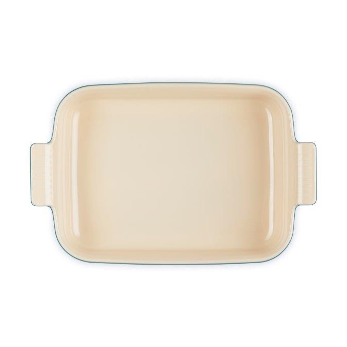 Le Creuset Heritage Deep Rectangular Dish 32cm Deep Teal